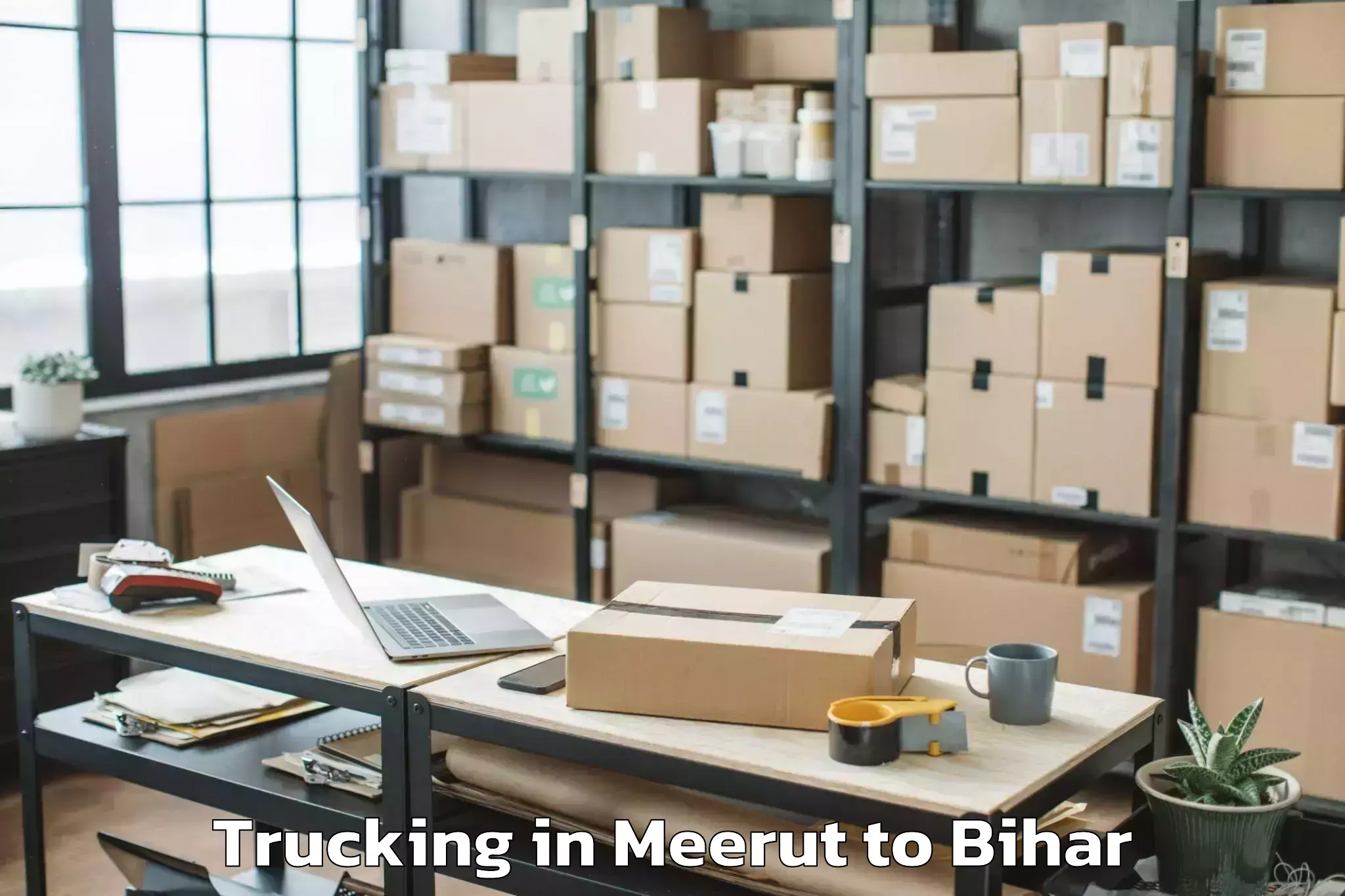 Trusted Meerut to Gora Bauram Trucking